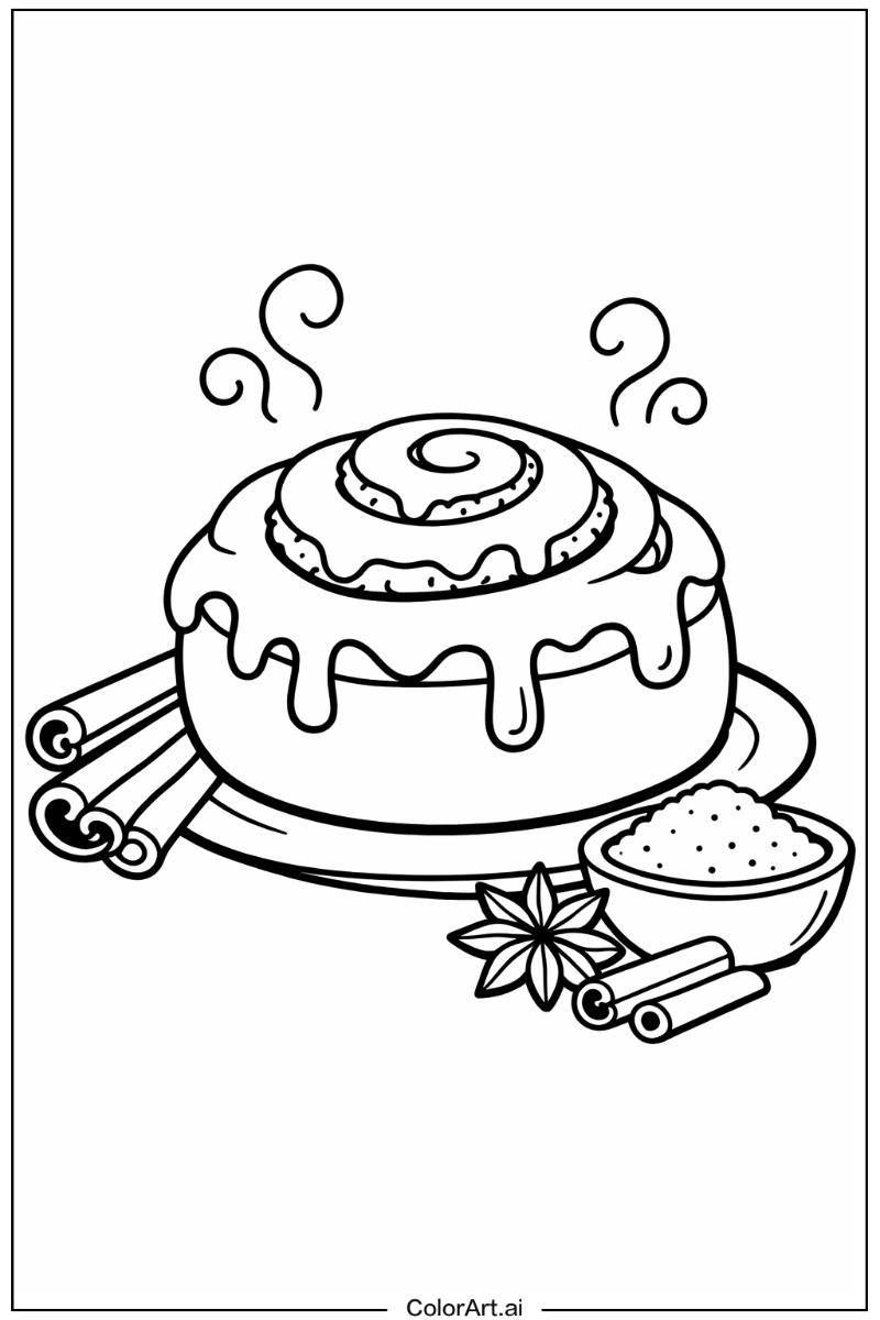 Cinnamon swirl Cinnamon roll Design