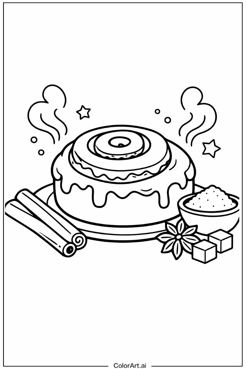 Cinnamon swirl Cinnamon roll Design 2