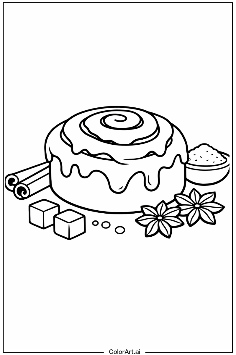 Soft cinnamon roll Cinnamon roll Design 2