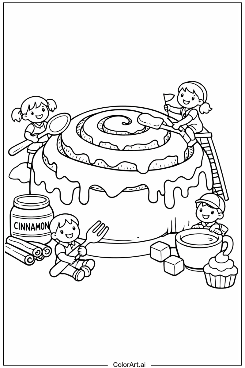 Giant cinnamon roll Cinnamon roll Design