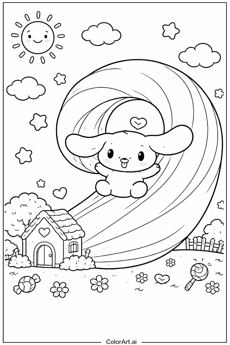 Roll tail Cinnamoroll Scene