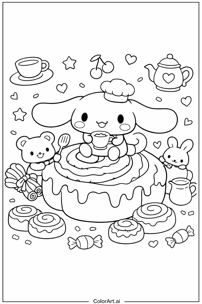 Cinnamon bun Cinnamoroll Scene