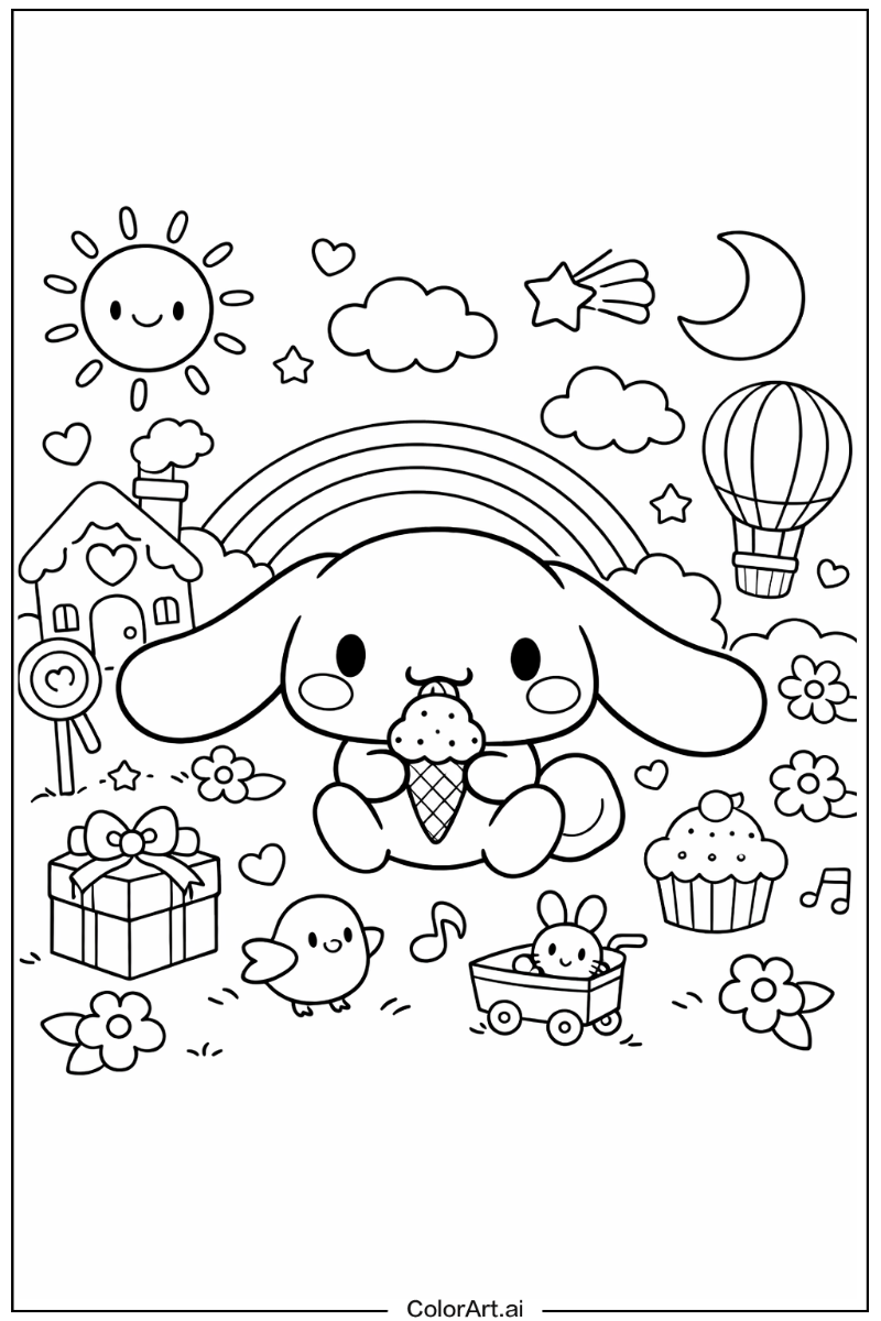 Adorable Cinnamoroll Scene