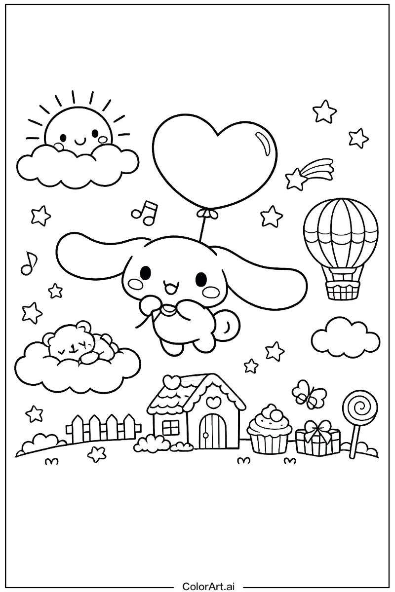 Cinnamoroll with Pastel Theme