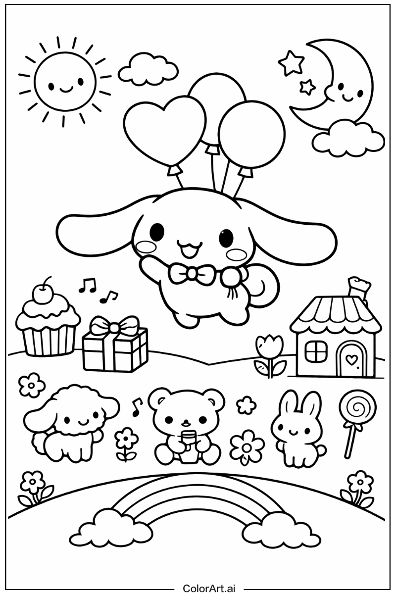 Cinnamoroll with Sanrio Theme