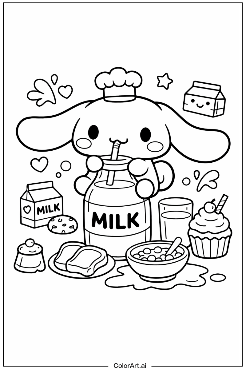 Milk Cinnamoroll Design