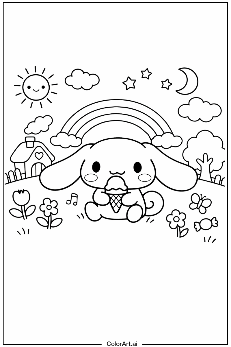 Cartoon character Cinnamoroll Scene