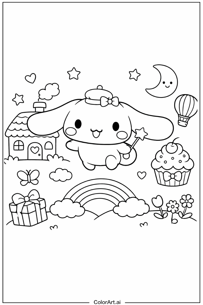 White puppy Cinnamoroll Design 2