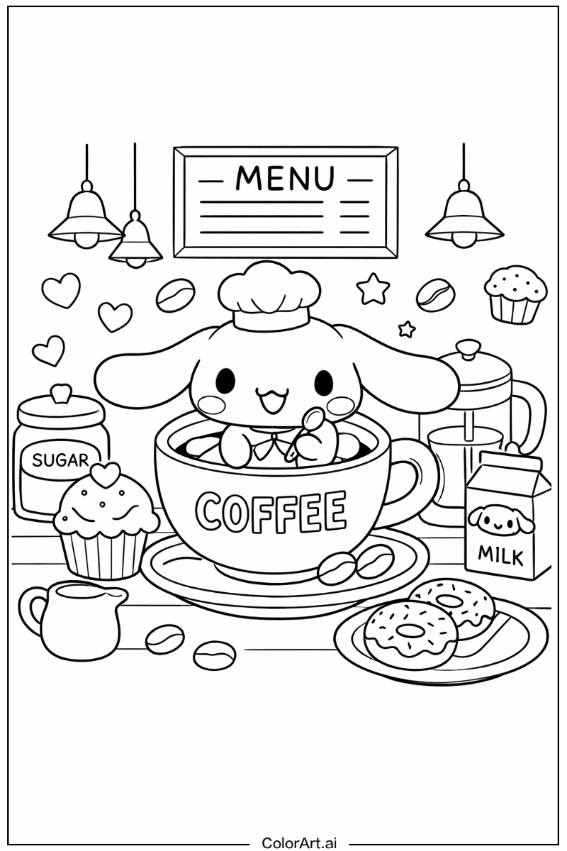 Coffee Cinnamoroll Design 2