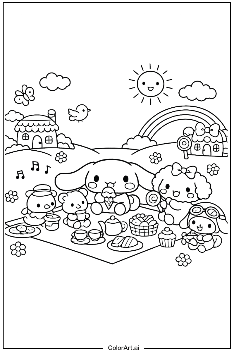 Friends Cinnamoroll Scene 2