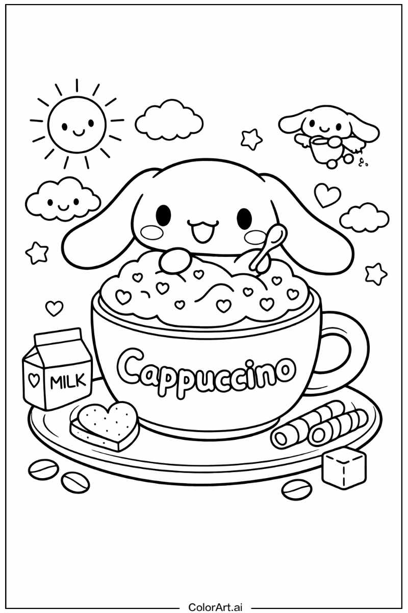 Cinnamoroll with Cappuccino Theme 2