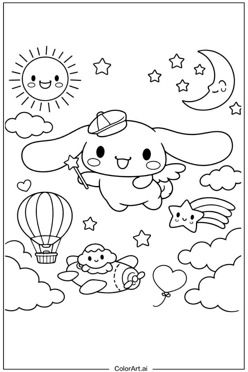 Cinnamoroll with Sky Theme