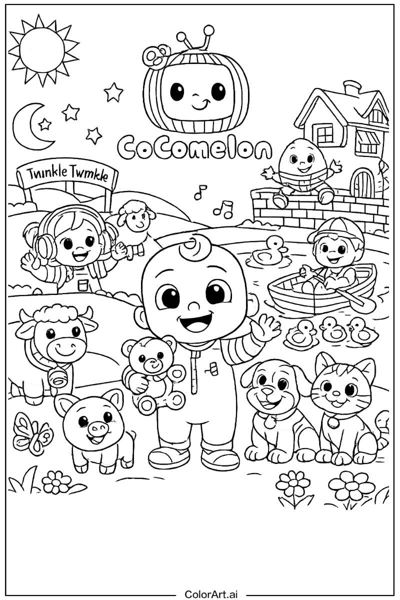 Nursery rhymes Cocomelon Design