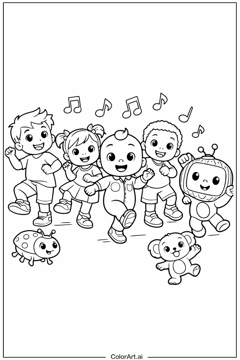 Cocomelon with Dancing Theme