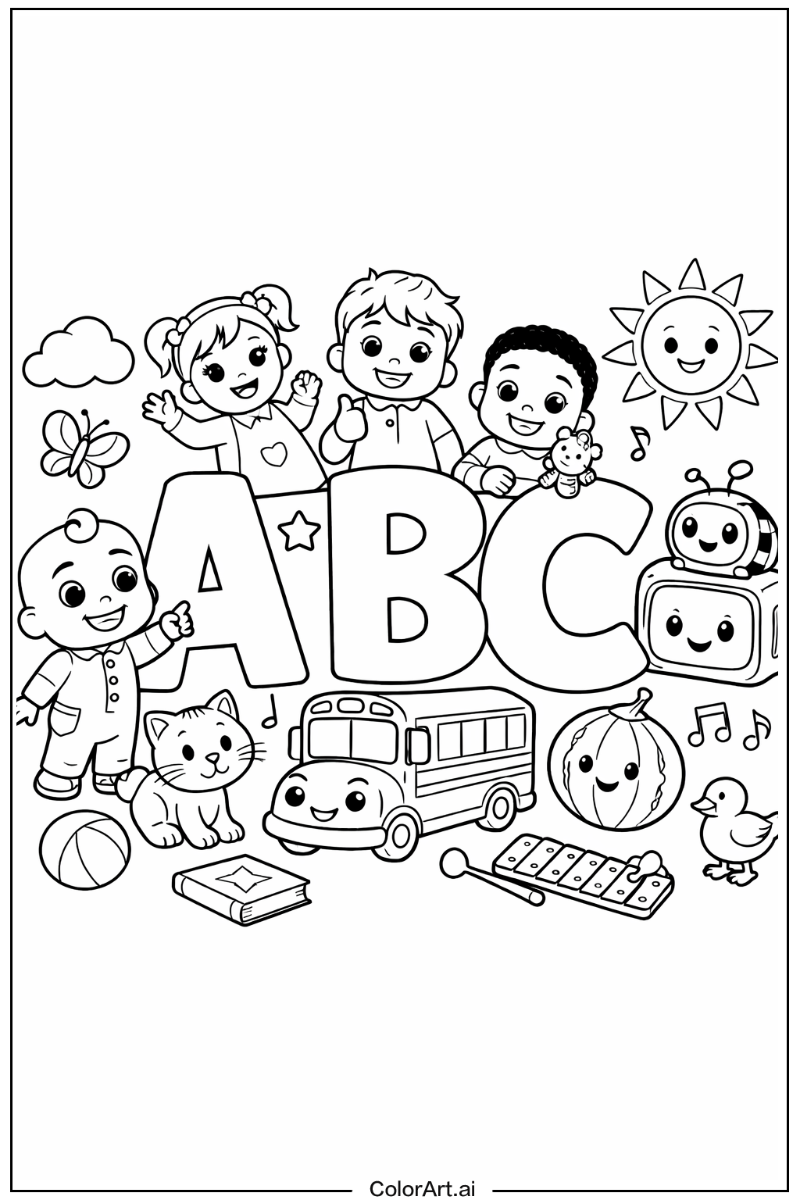 Alphabet Cocomelon Scene