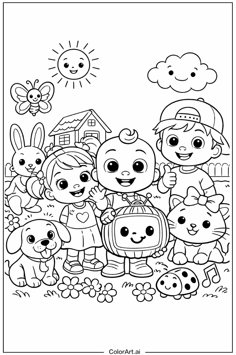 Colors Cocomelon Design