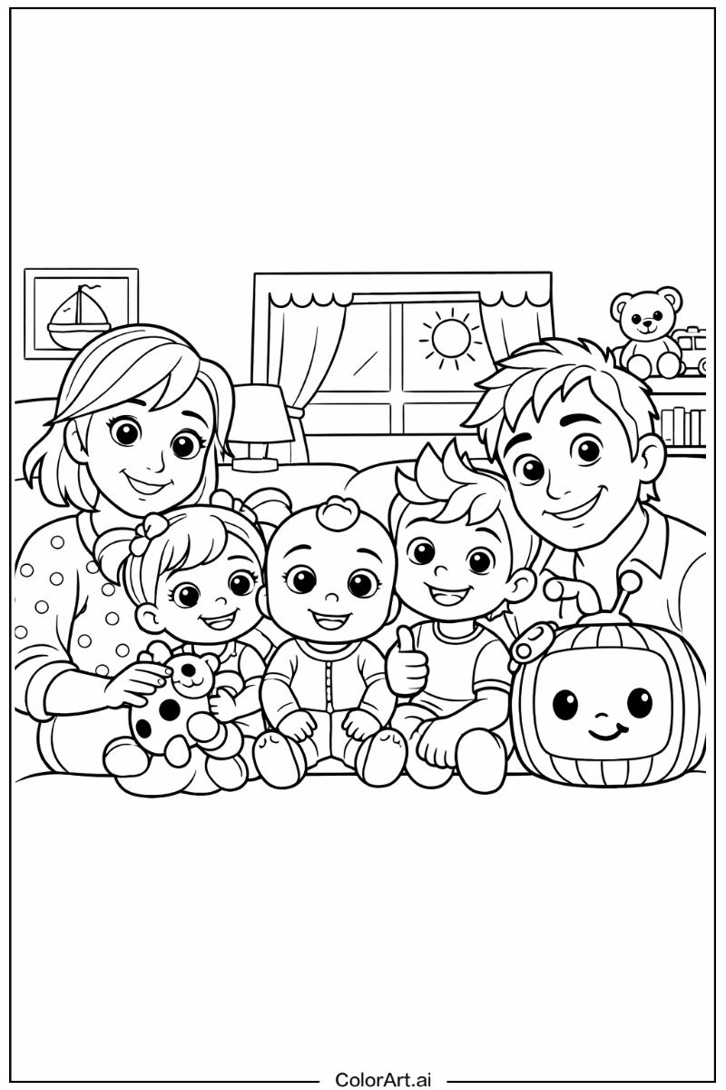 Cocomelon with Family Theme