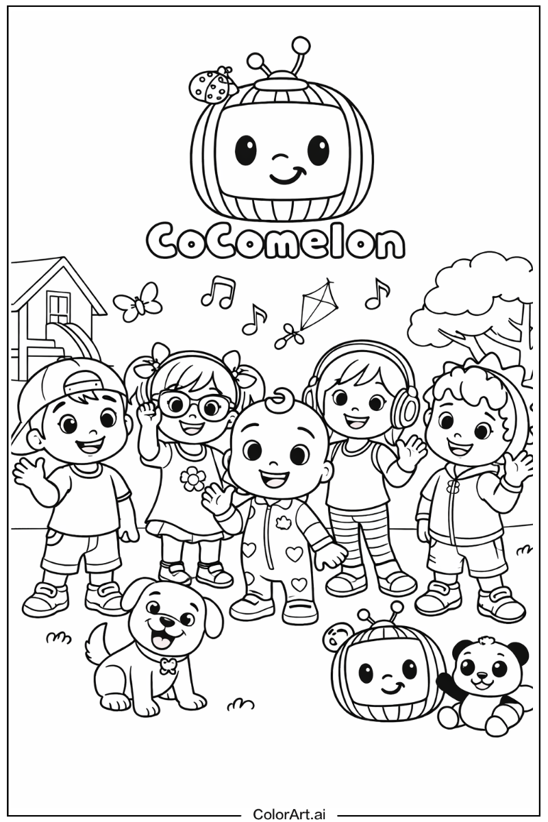 Friends Cocomelon Design