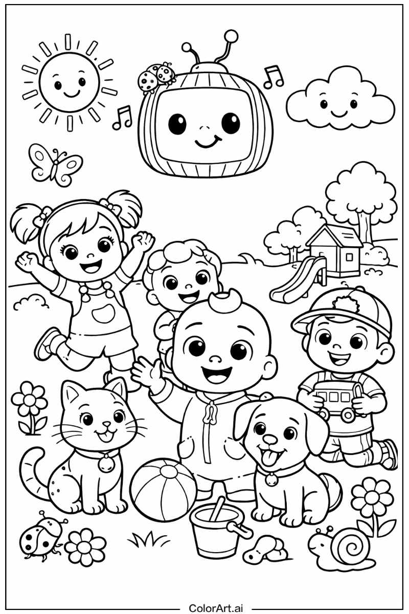 Cute Cocomelon Portrait