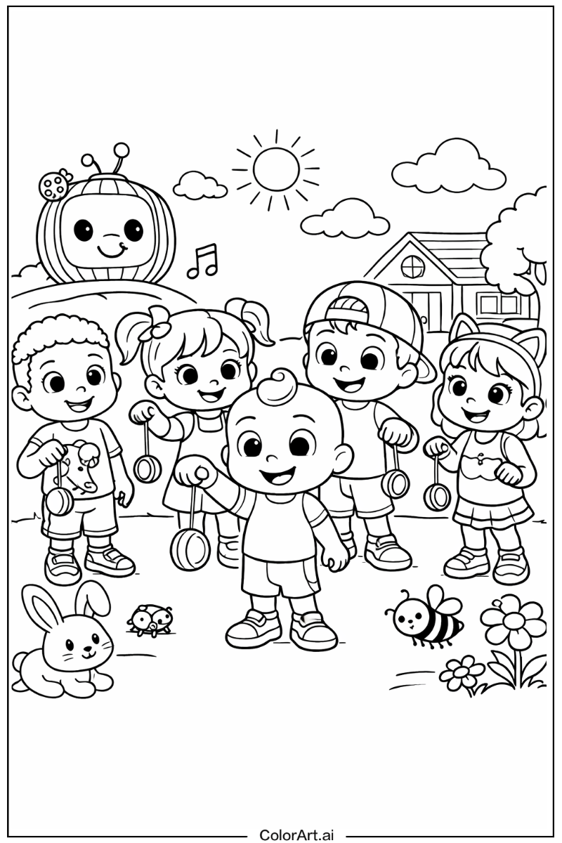 Yo-yo Cocomelon Scene