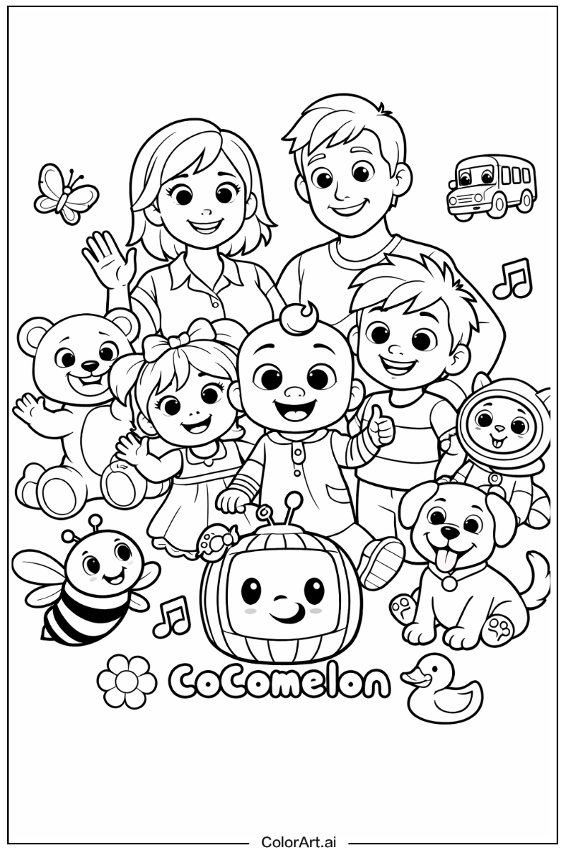 Colors Cocomelon Design 2