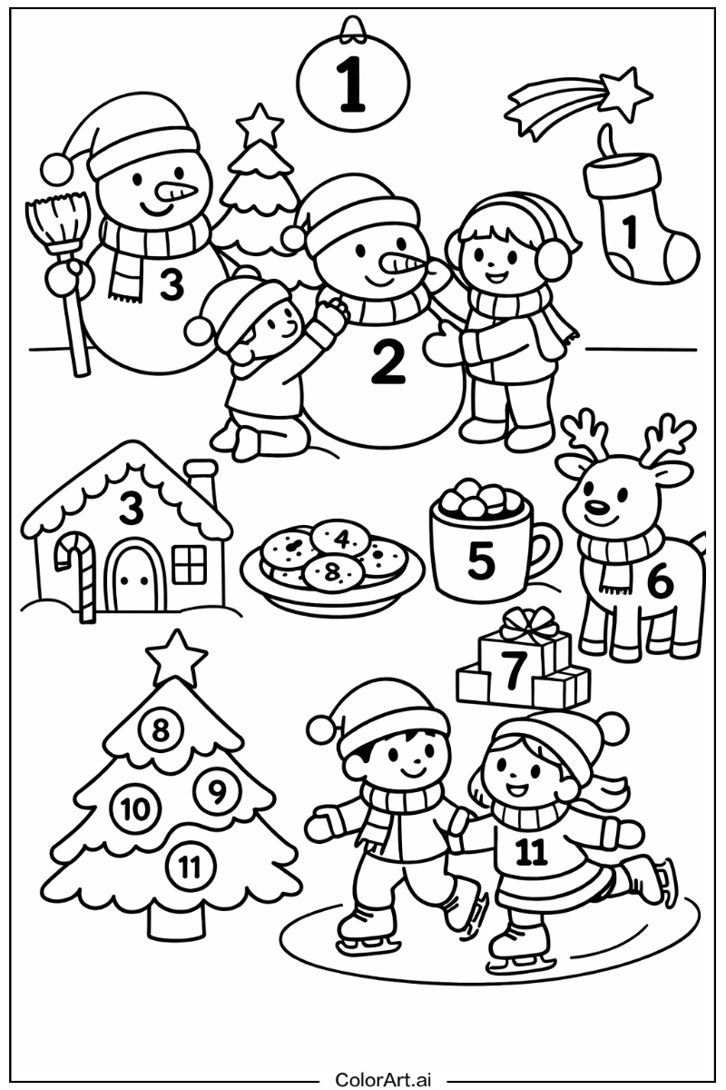 color by number christmas Having Fun 3