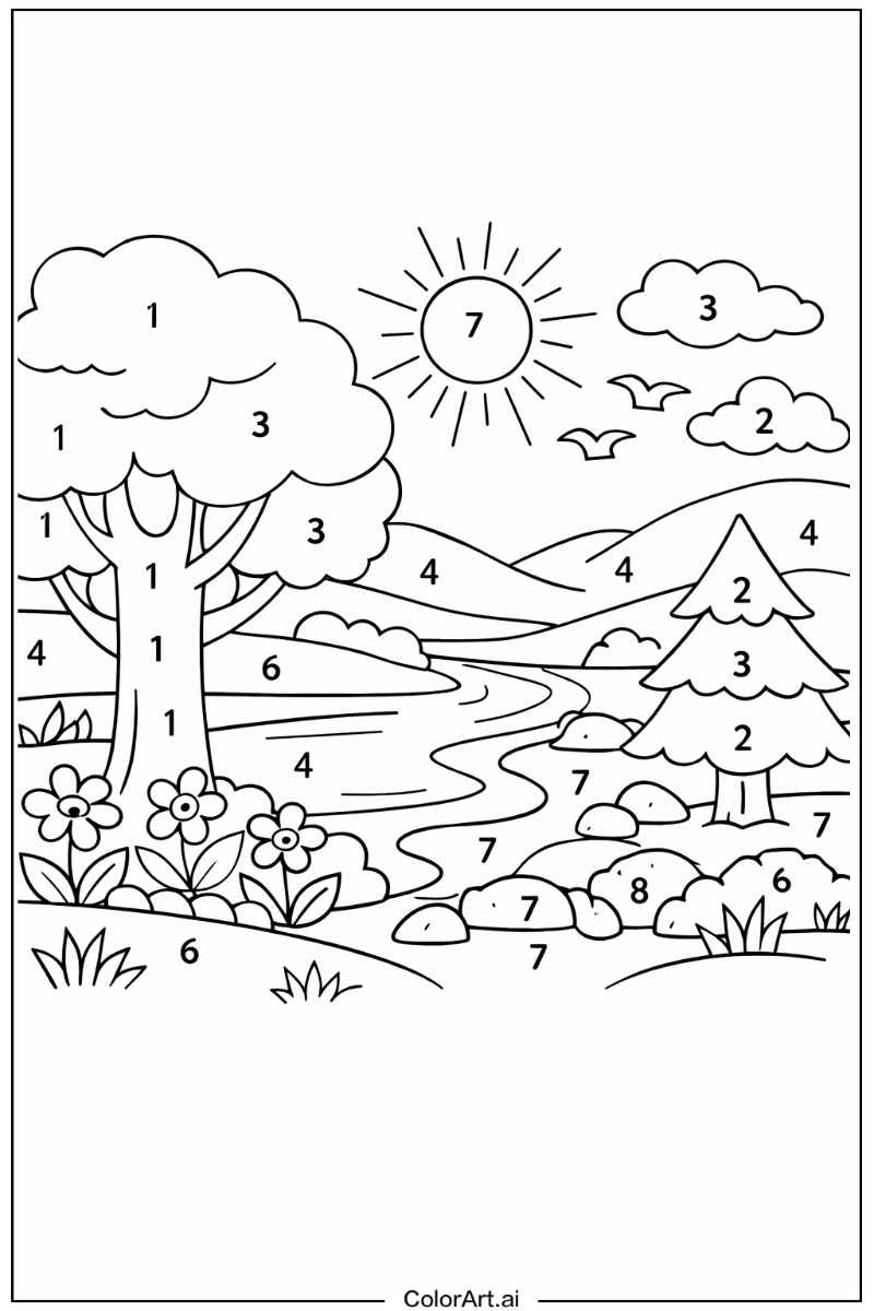 Color by number in Nature 2