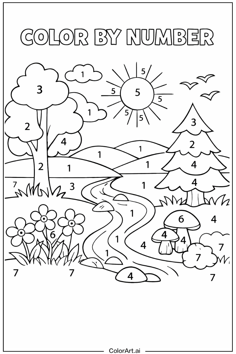 Color by number in Nature 3