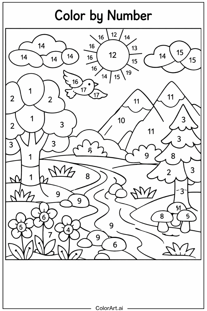 Color by number in Nature 5