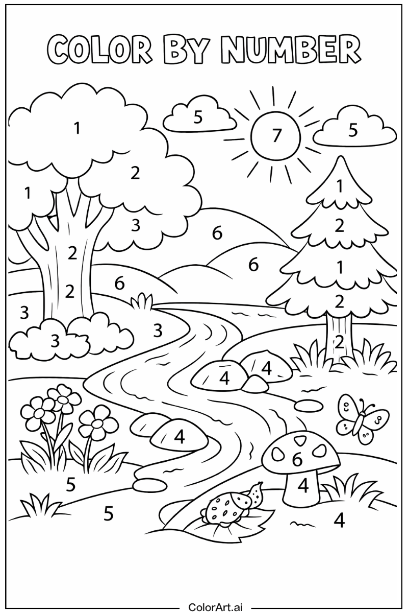 Color by number in Nature