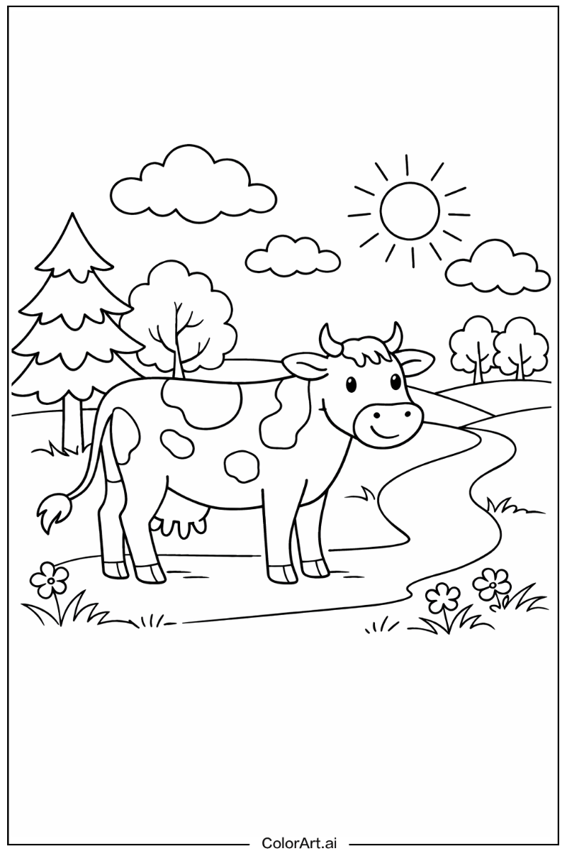 Cow in Nature 1