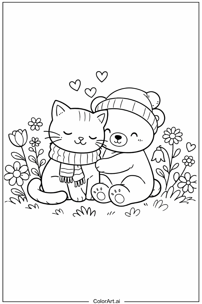 cozy friends with Flowers 2