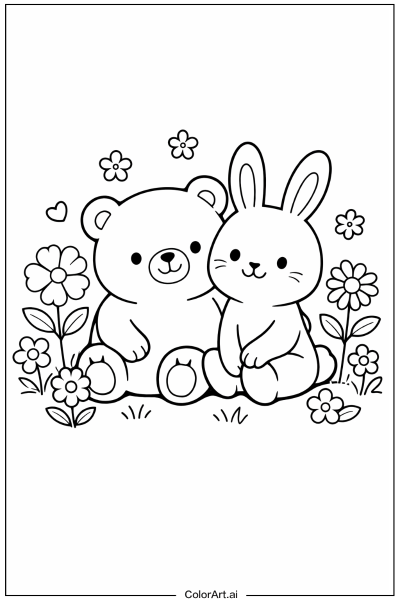 cozy friends with Flowers 3