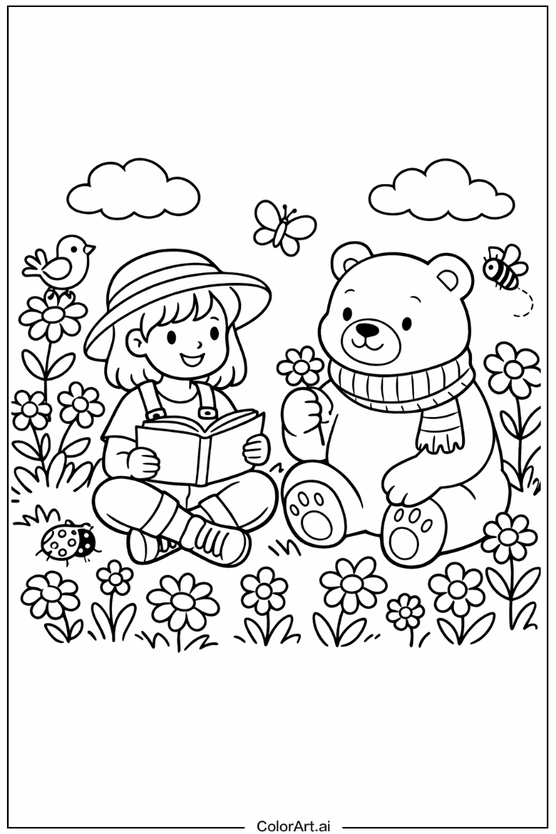 cozy friends in a Garden 4