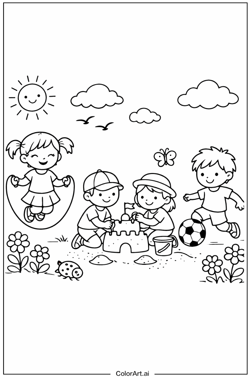 cozy friends Playing Outside 4