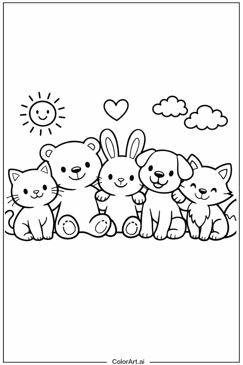 Happy cozy friends 5