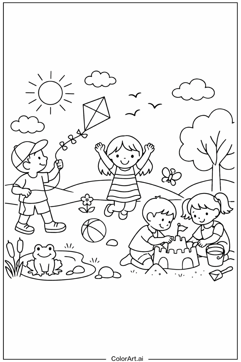 cozy friends Playing Outside 5