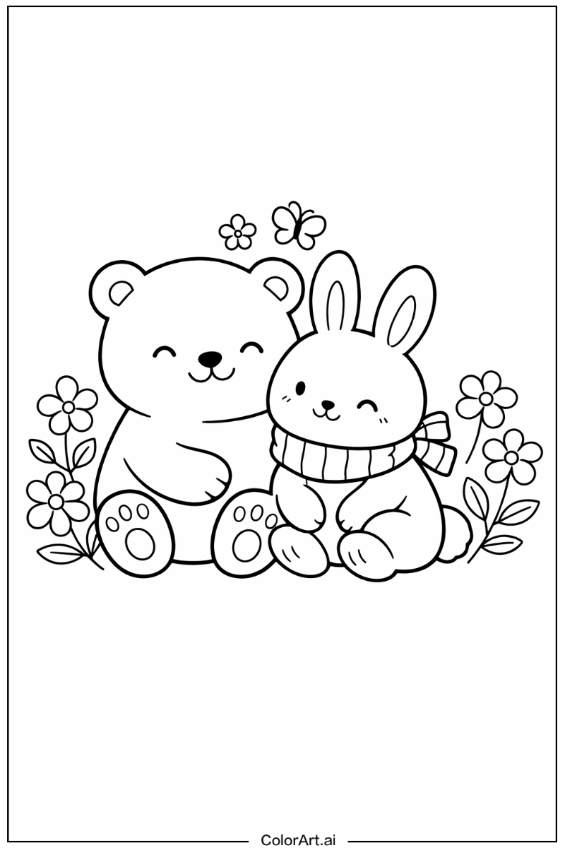 cozy friends with Flowers 1