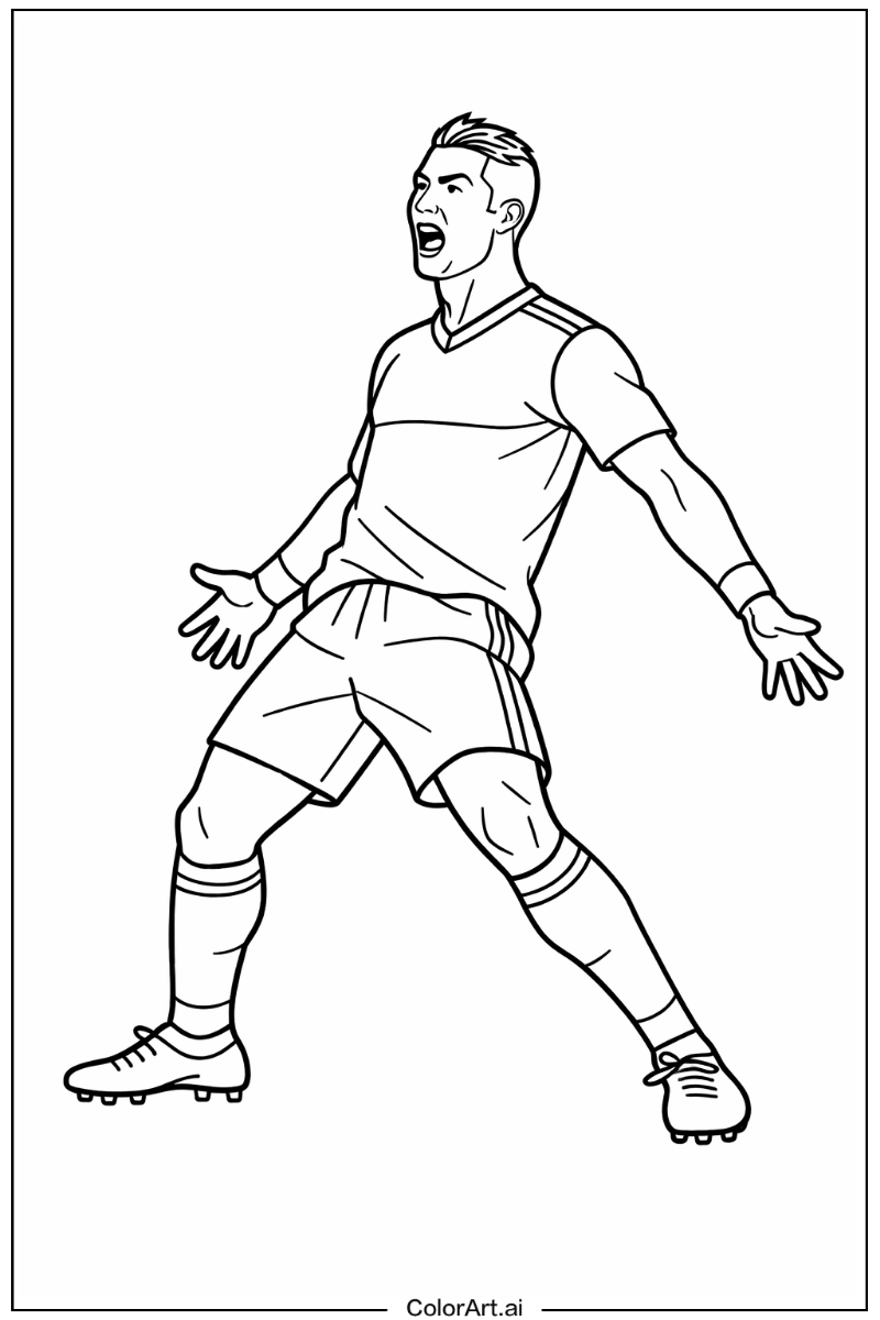 Cristiano Ronaldo with Cristiano ronaldo siuuu celebration Theme