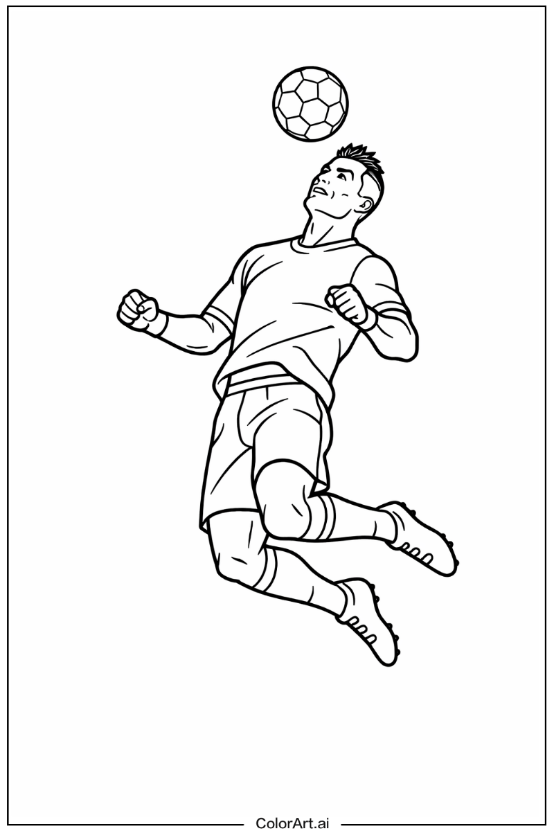 Cristiano Ronaldo with Cristiano ronaldo jumping header Theme