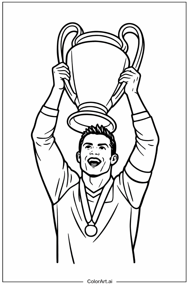 Cristiano ronaldo lifting trophy Cristiano Ronaldo Design