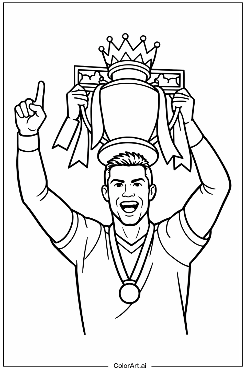 Cristiano Ronaldo with Cristiano ronaldo league title celebration Theme