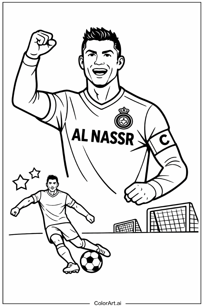 Cristiano Ronaldo with Cristiano ronaldo al nassr Theme 2