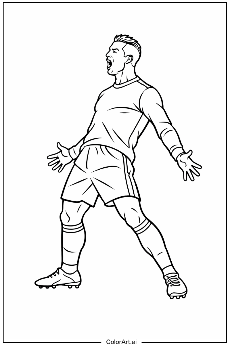 Cristiano Ronaldo with Cristiano ronaldo siuuu celebration Theme 2