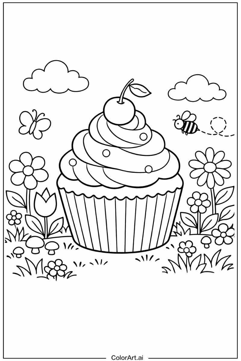 cupcake in a Garden 2