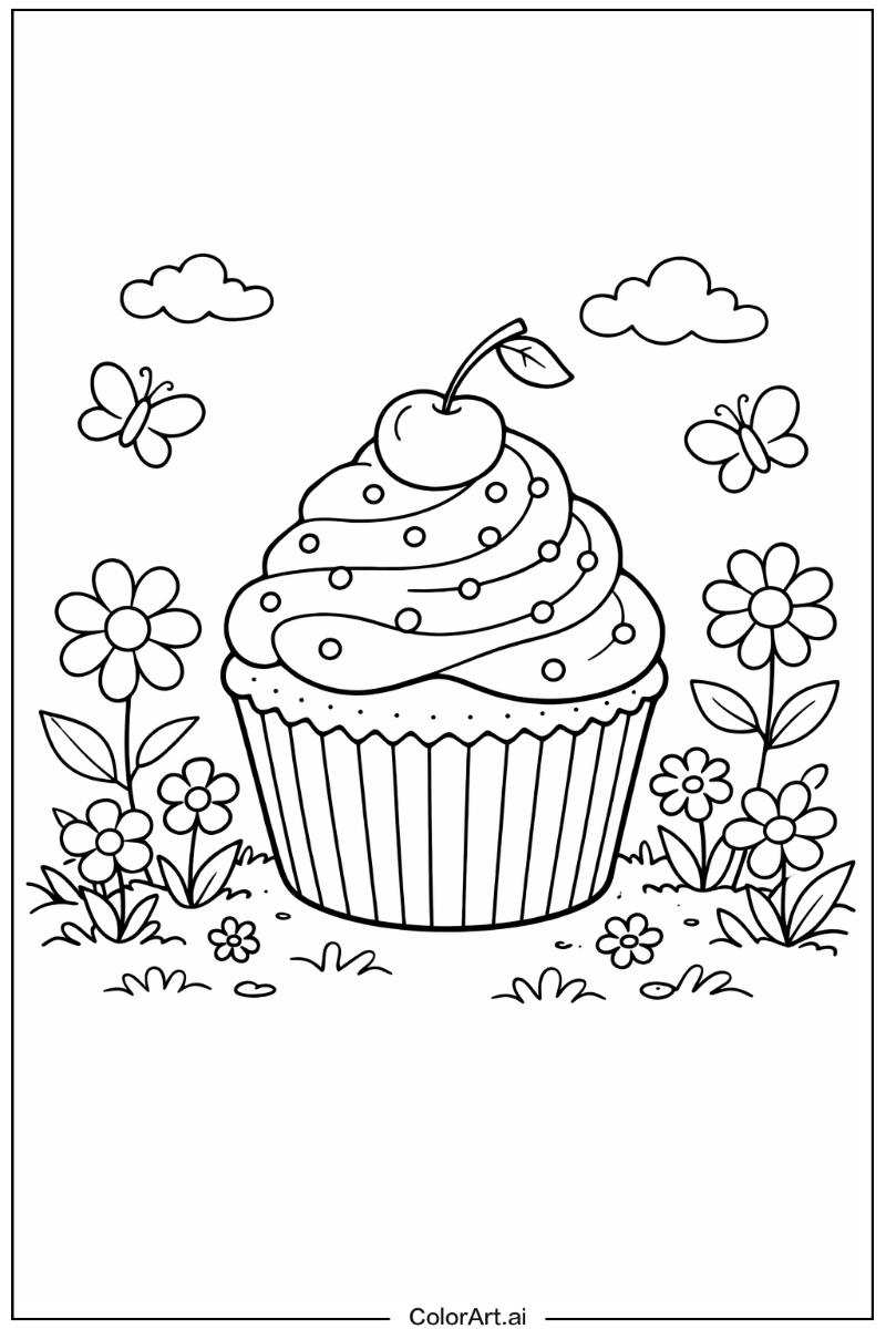 cupcake in a Garden 3
