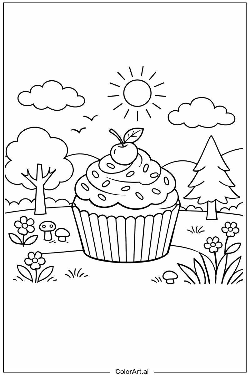 cupcake in Nature 3