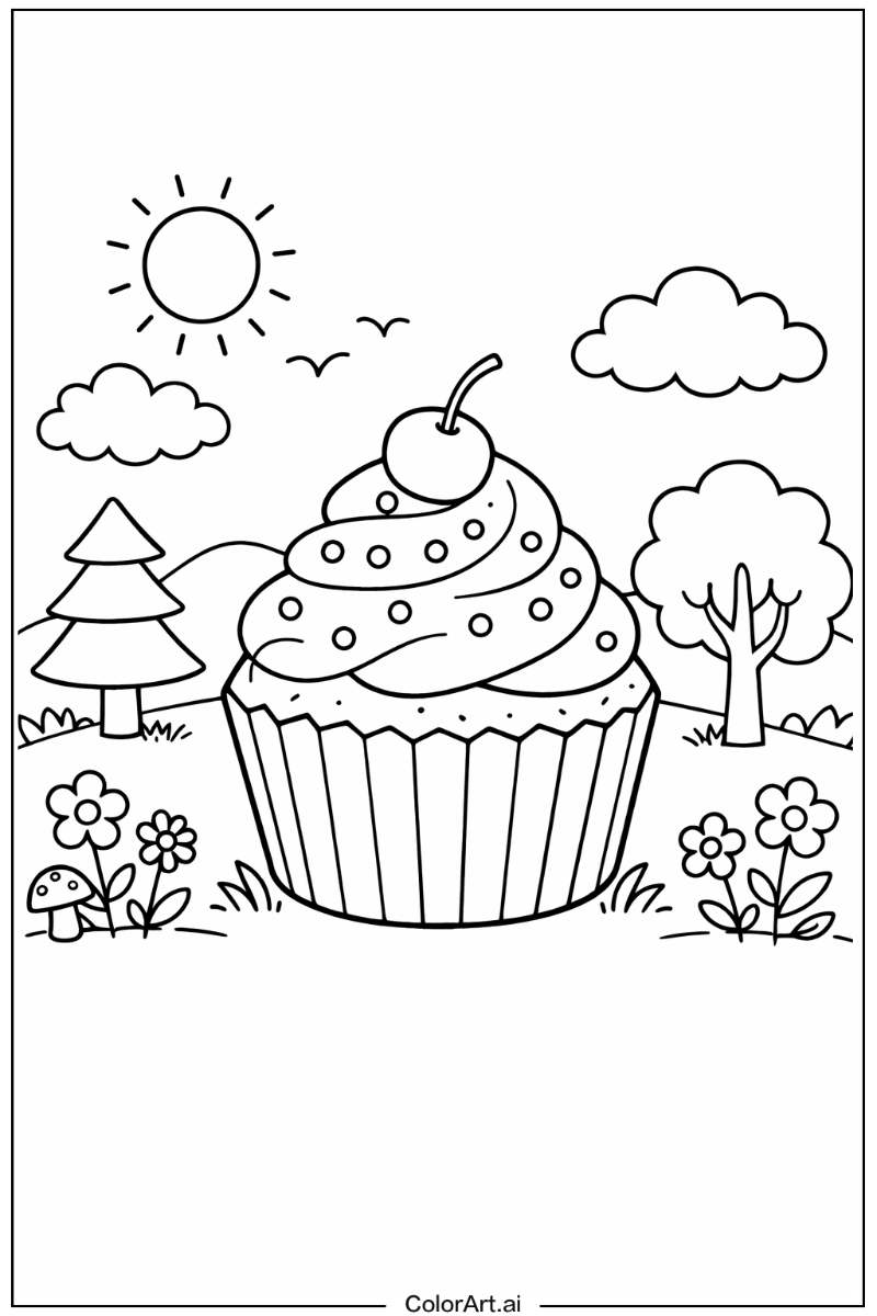 cupcake in Nature 4