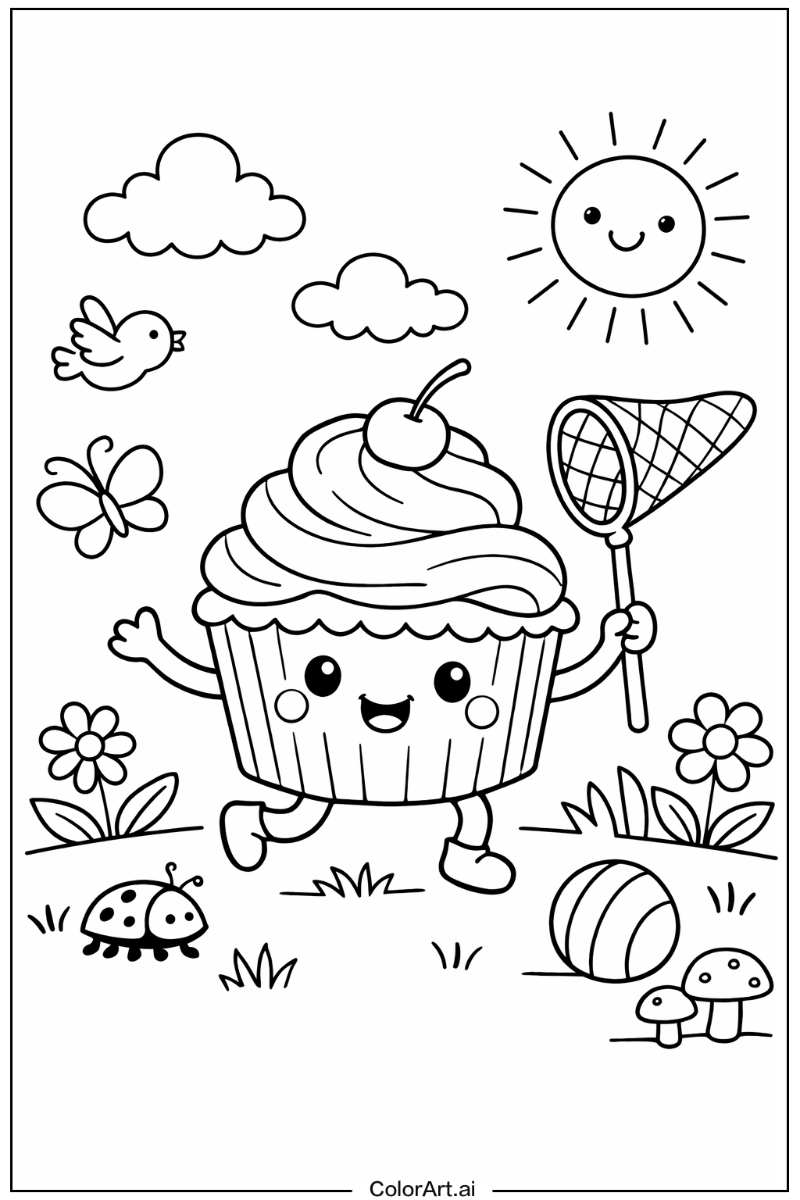 cupcake Playing Outside 5