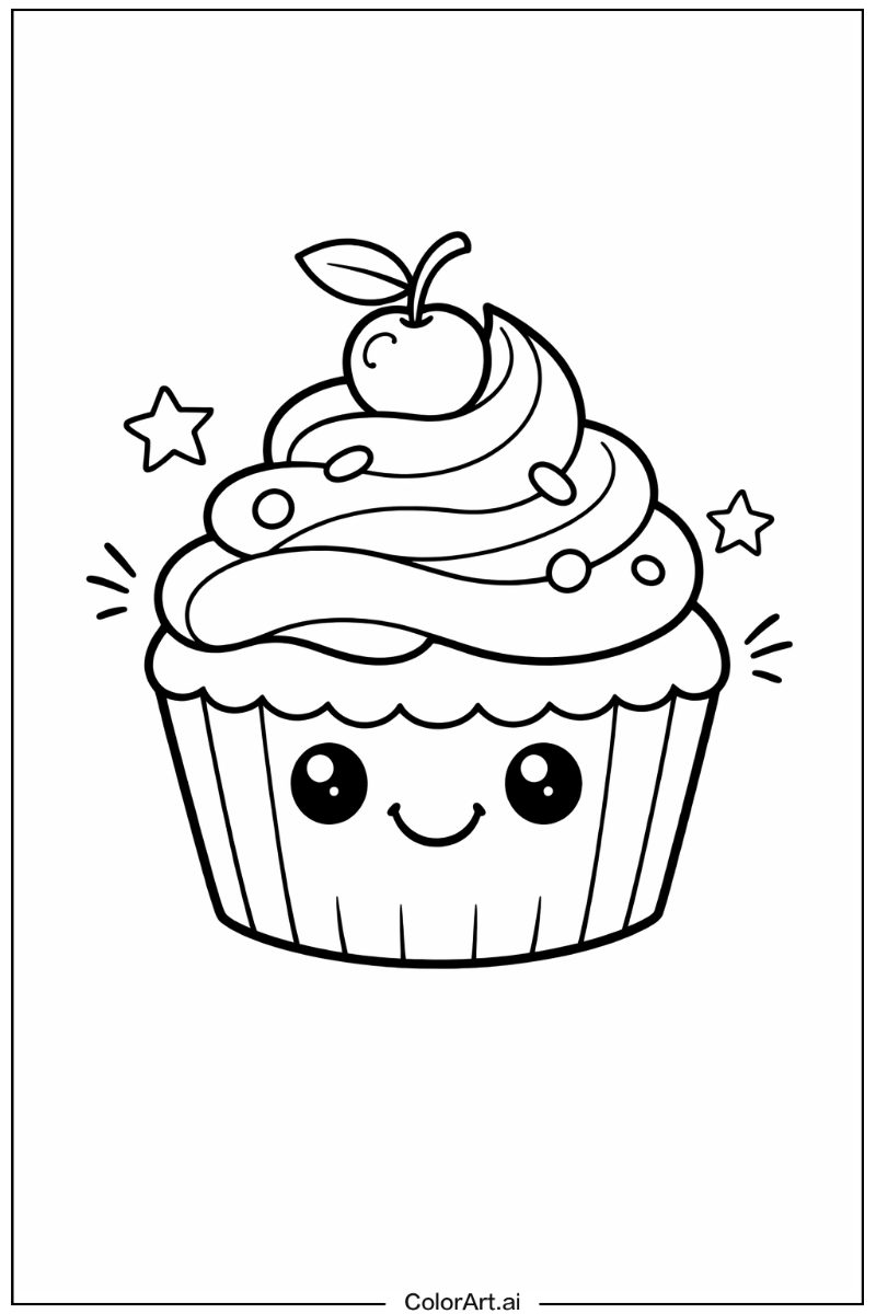 Smiling cupcake 1